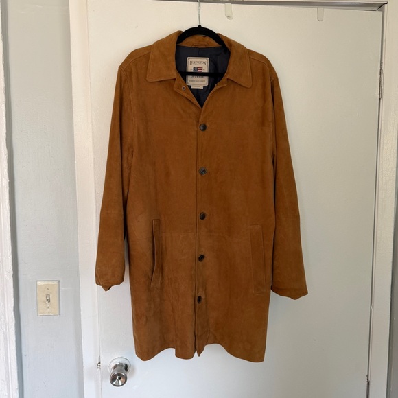 Lexington Jackets & Blazers - Lexington Suede Trench Coat in Chestnut